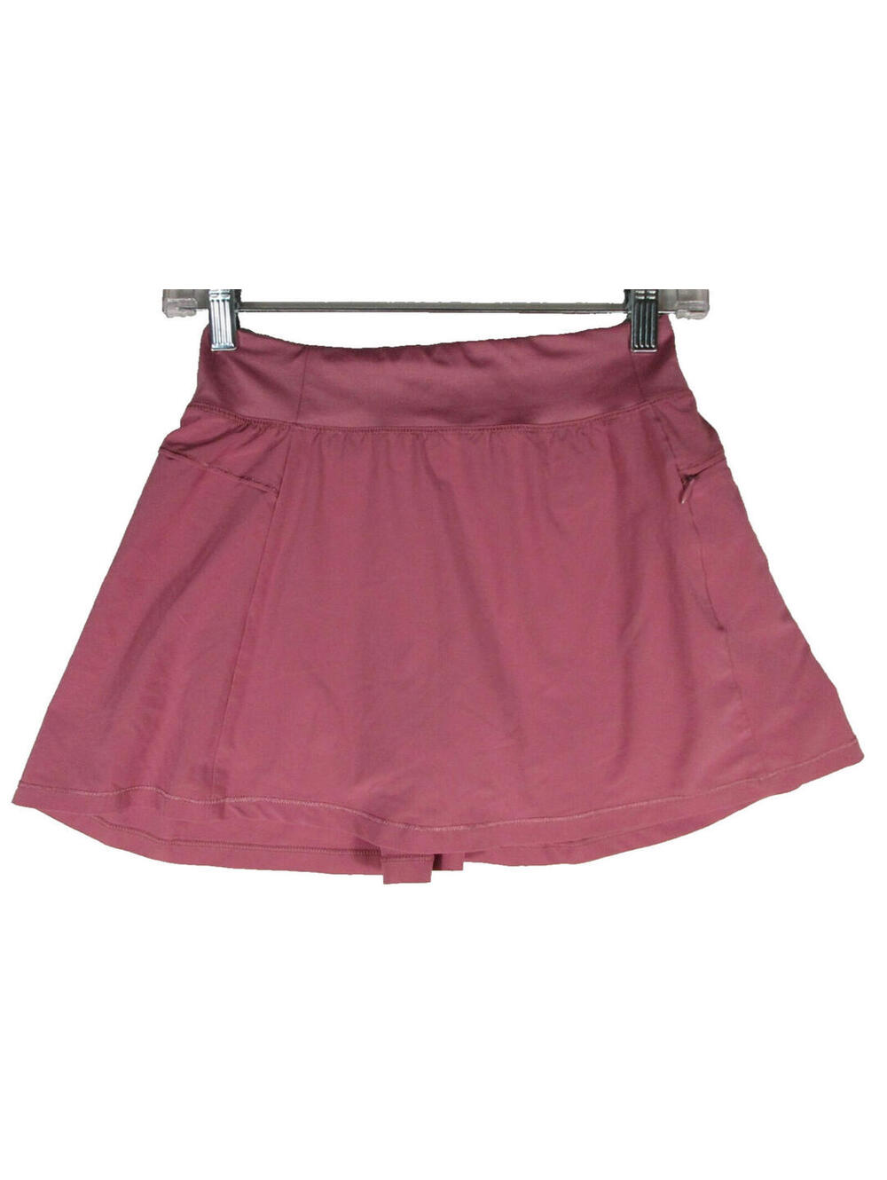 All in Motion Womens Athletic Skort Skirt Elastic Waist Zip Pockets Size L Pink